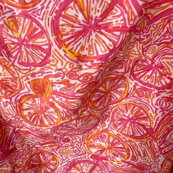 Lilly Pulitzer Women's Pink Bicycle Print Long Sleeve Swim Cover Up in Size S - Picture 9 of 12